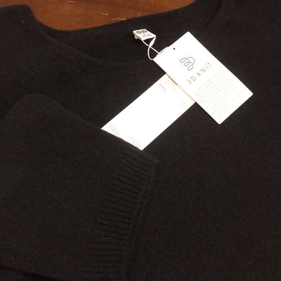 Uniqlo 3D lambwool flared dress black M - Picture 3 of 3